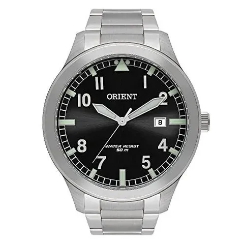 Relógio Orient Masculino Casual Prateado
