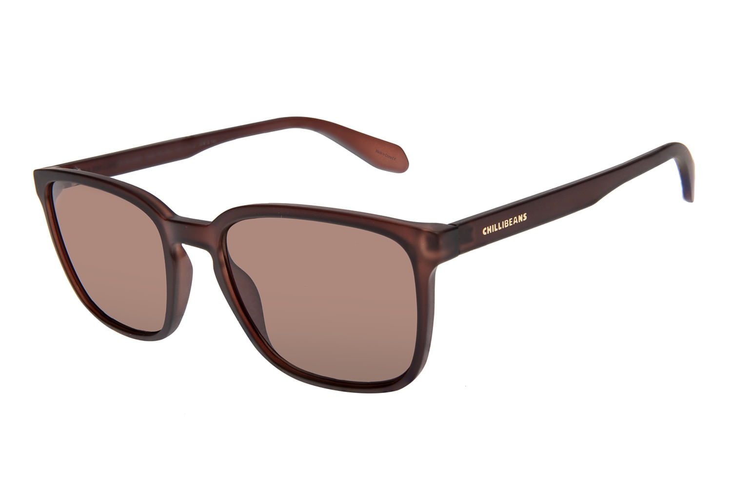 Óculos De Sol Feminino Chilli Beans Quadrado Marrom OC.CL.4245.0202
