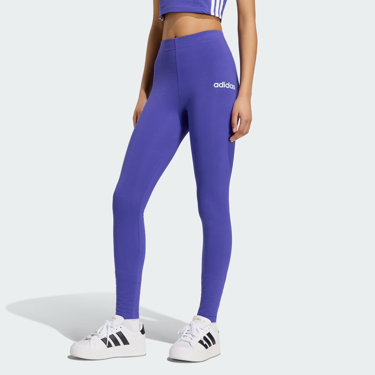 Calça Legging Adidas Feminina Roxa