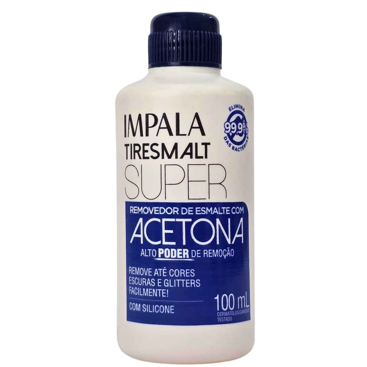 Removedor De Esmalte Com Acetona Tiresmalt Super Impala 100Ml