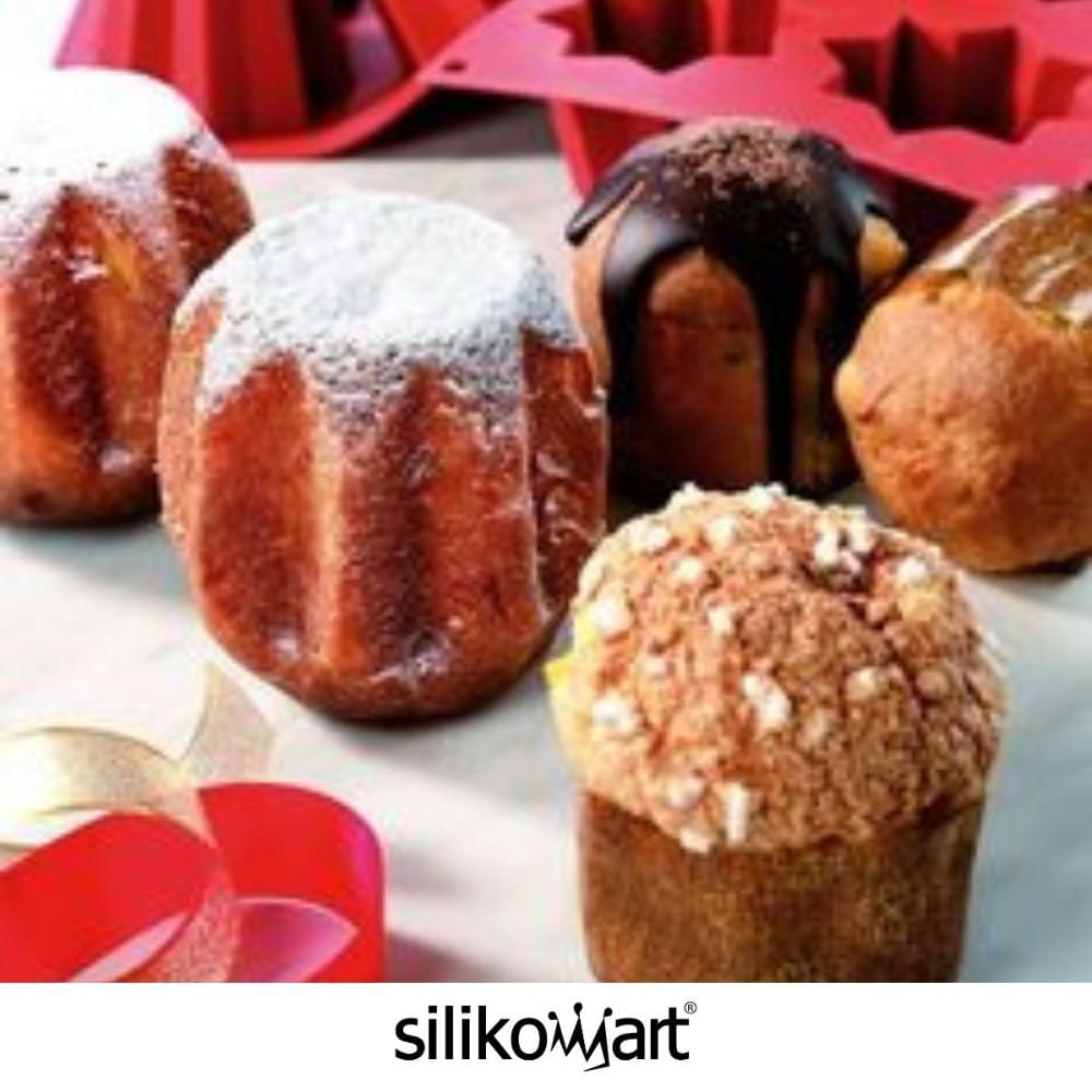 Foto 2 de Forma 6 Moldes para Muffin Doce Cupcake Silicone Silikomart