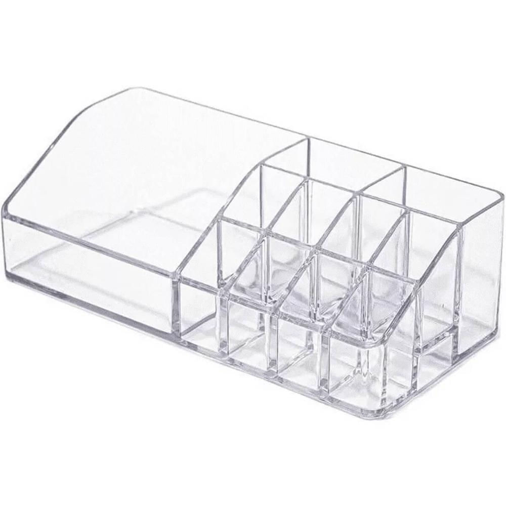 Porta Maquiagem de Acrílico com 12 Divisórias Organizador de Esmaltes Joias perfumes