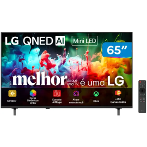 Smart TV LG QNED Mini LED AI 4K 65" Polegadas com Recurso para Jogos Google Assistente e Wi-Fi - 65QNED70BSA