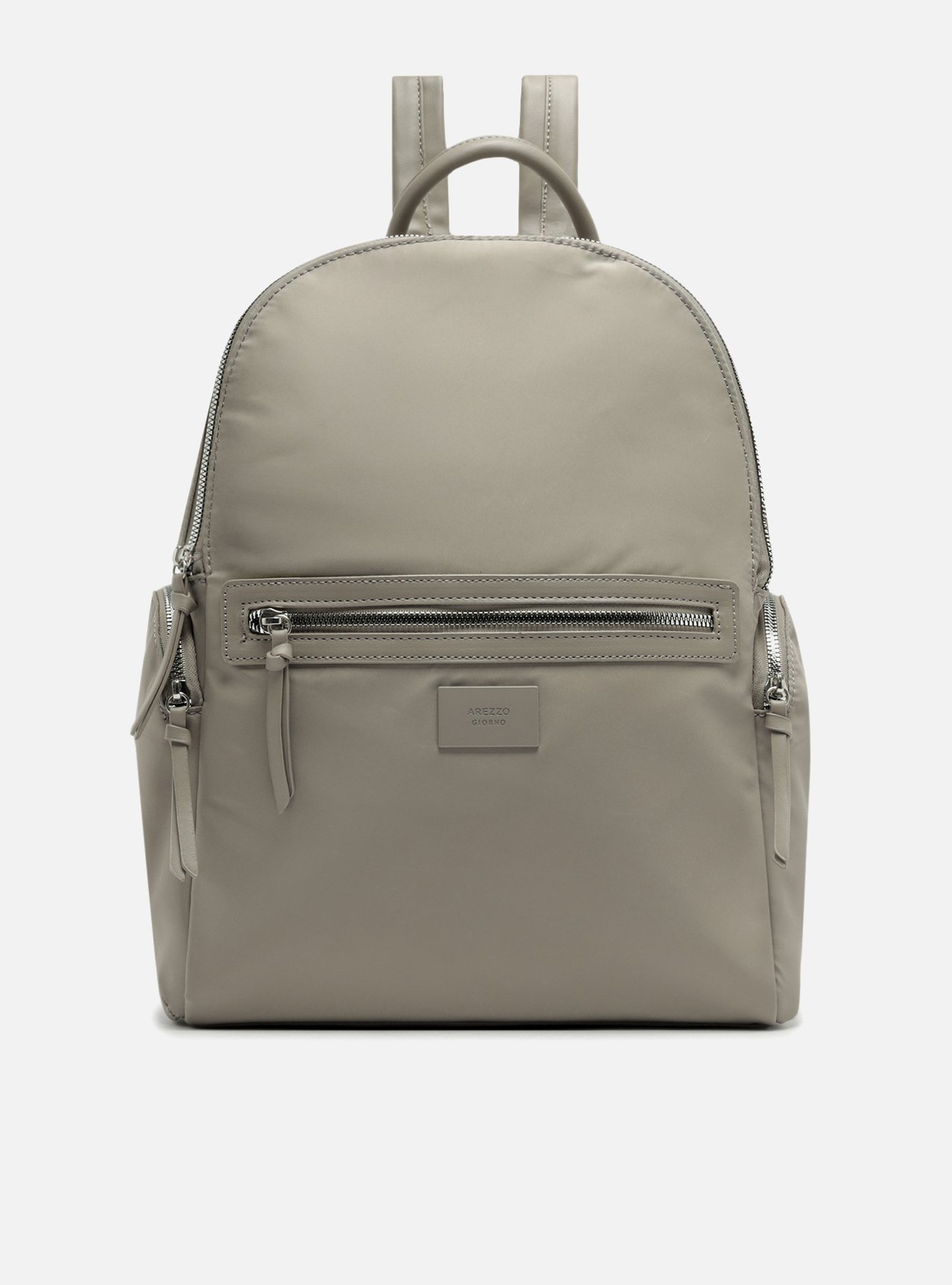 Mochila Nylon Grande Cinza