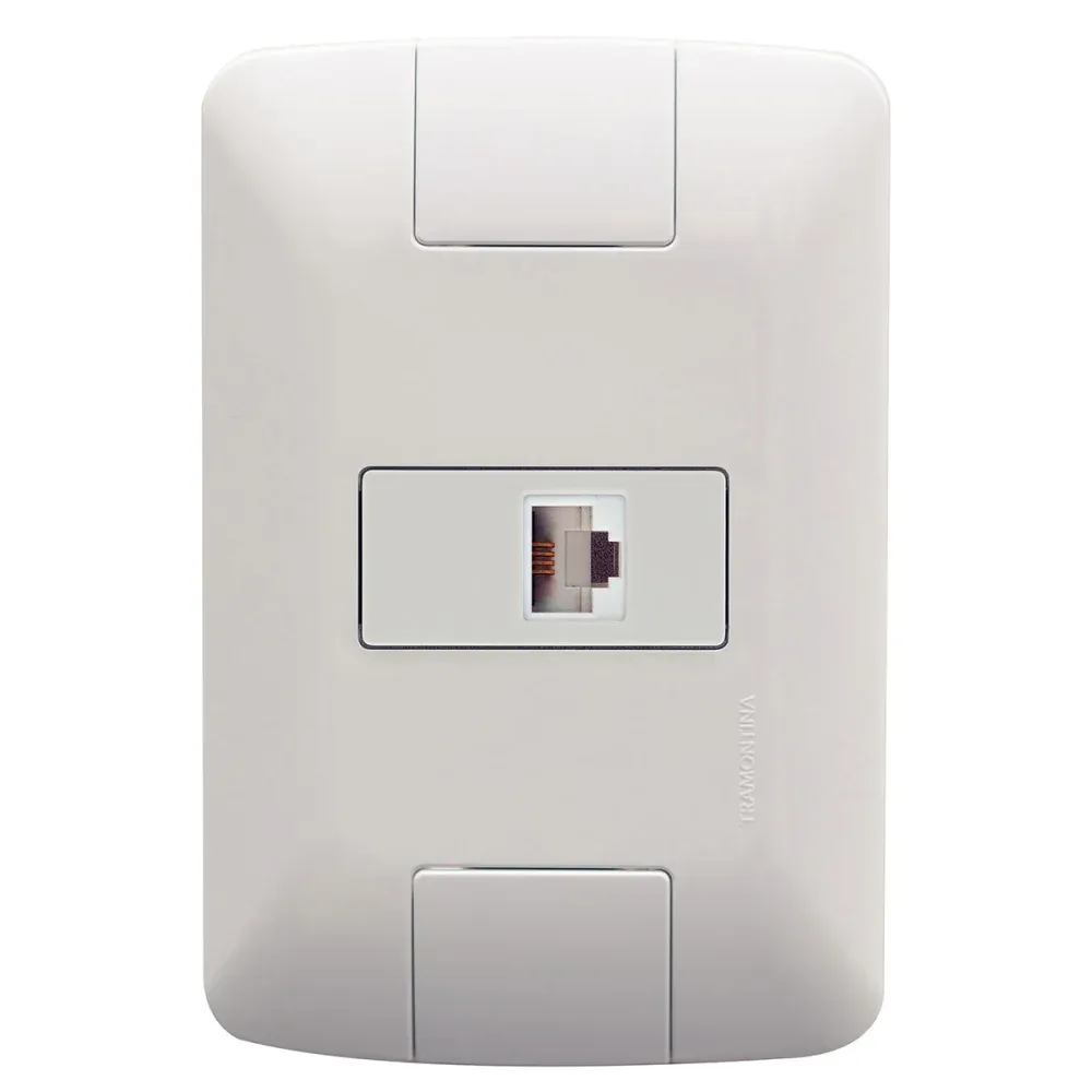 Tomada de Telefone RJ11 Aria 4x2 Branco Tramontina