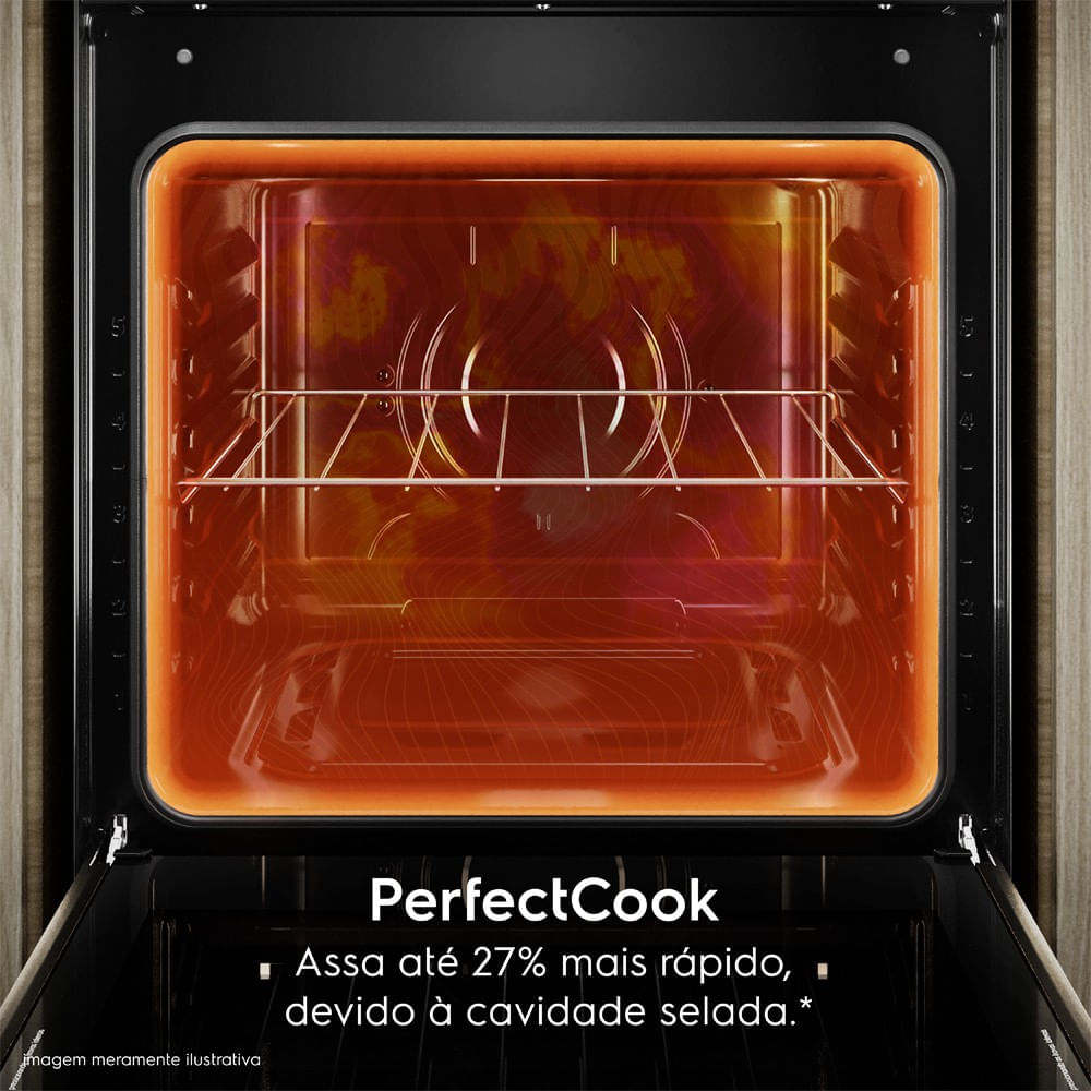 Foto 5 de Forno de Embutir Elétrico Electrolux 80L Efficient com PerfectCook (OE8EL) 220