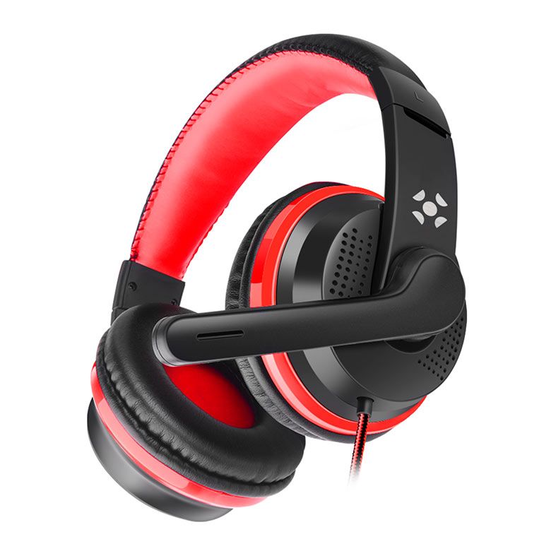 Headset Gamer Fortrek Spider Black, Driver 40mm, Preto/Vermelho, 75252