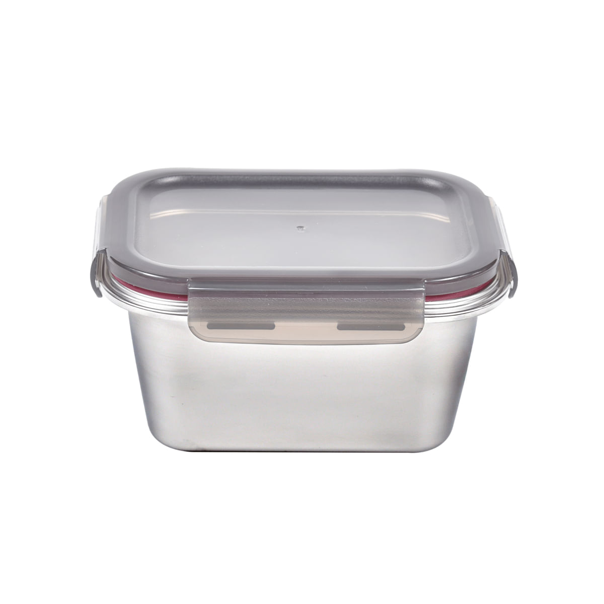 Pote Retangular em Aço Inox 1 Litro Kenya