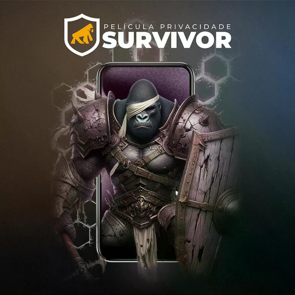 Foto 5 de Película para iPhone 17 Pro - Privacidade com Aplicador - Survivor - Gshield