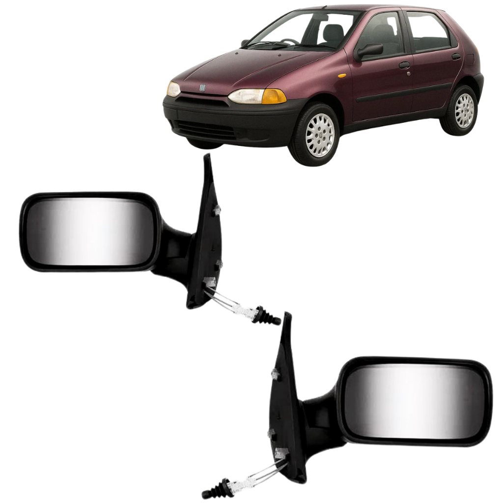 Par Retrovisor Palio 4 Portas 96 97 98 99 2000 Com Controle