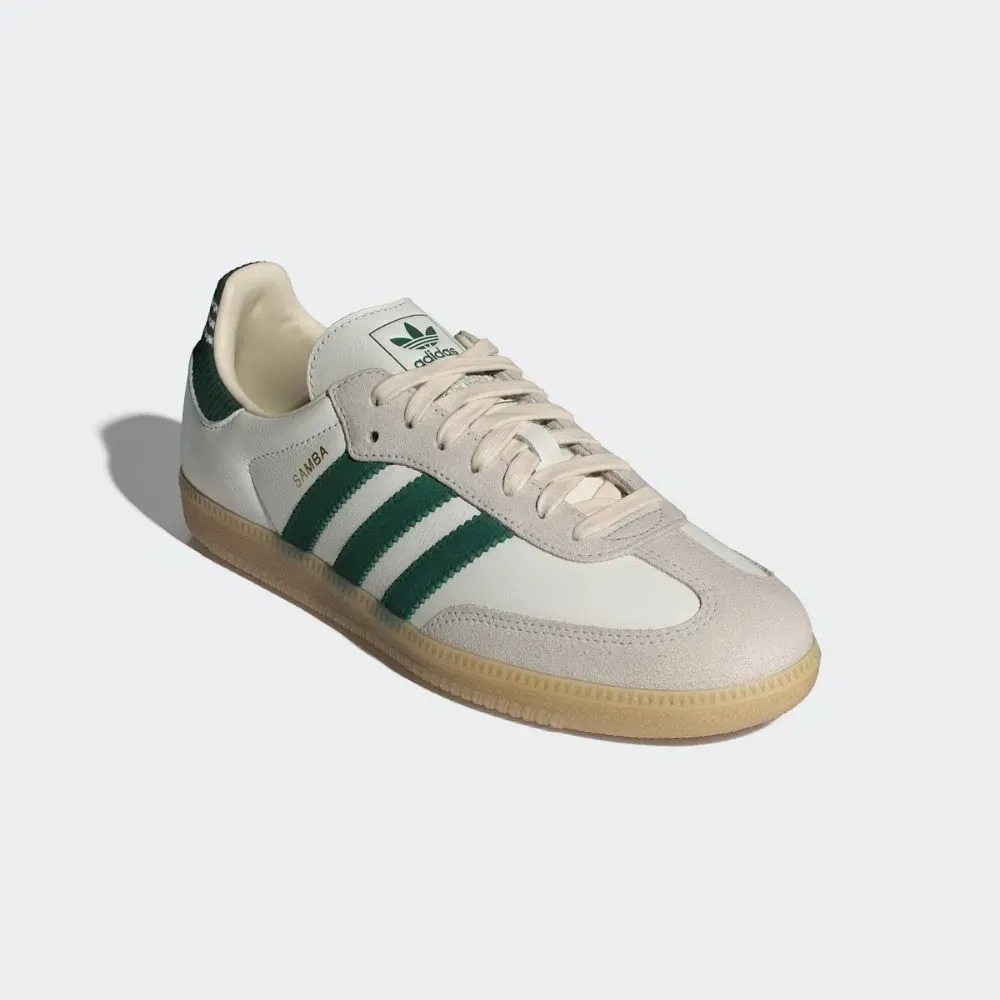 adidas Samba OG Cloud White Collegiate Green Gum — 42, Novo