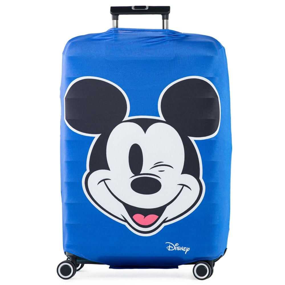 Foto 4 de Capa para Mala Big Face Mickey Grande Azul G / Azul
