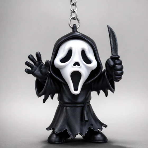 Chaveiro Ghostface - Todo Mundo em Pânico - Em Impressão 3d