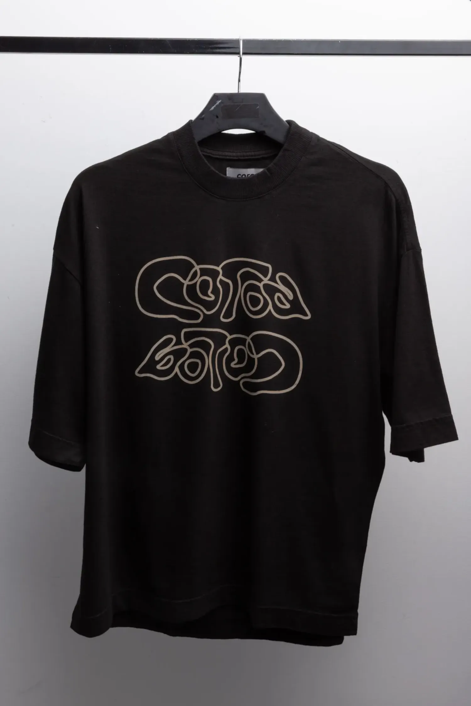 Camiseta Coroa Clothing Company Boxy Double Black — P / XG / XXG, Novo