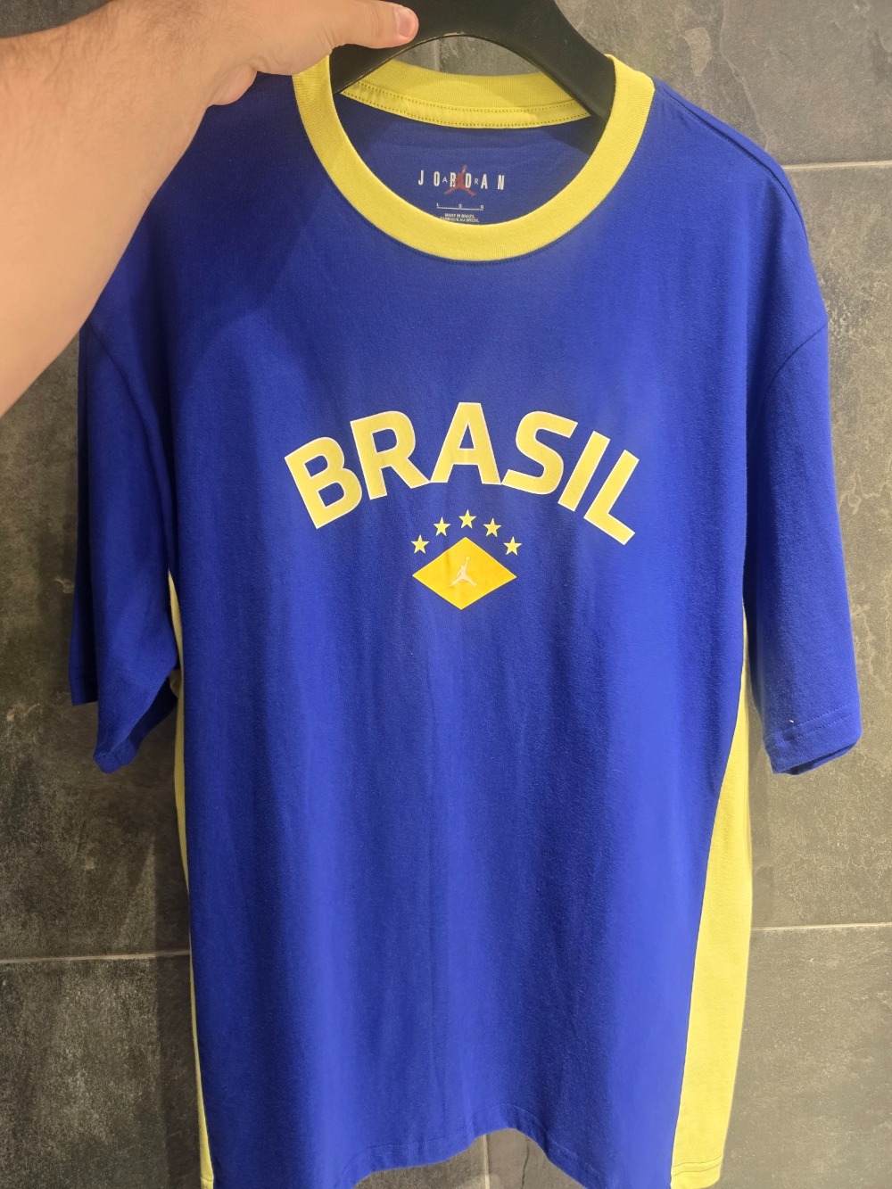 Camiseta Air Jordan 85 Crew Blue — G, Novo