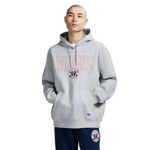 Moletom Masculino NBA Manga Longa Cinza Mesclado