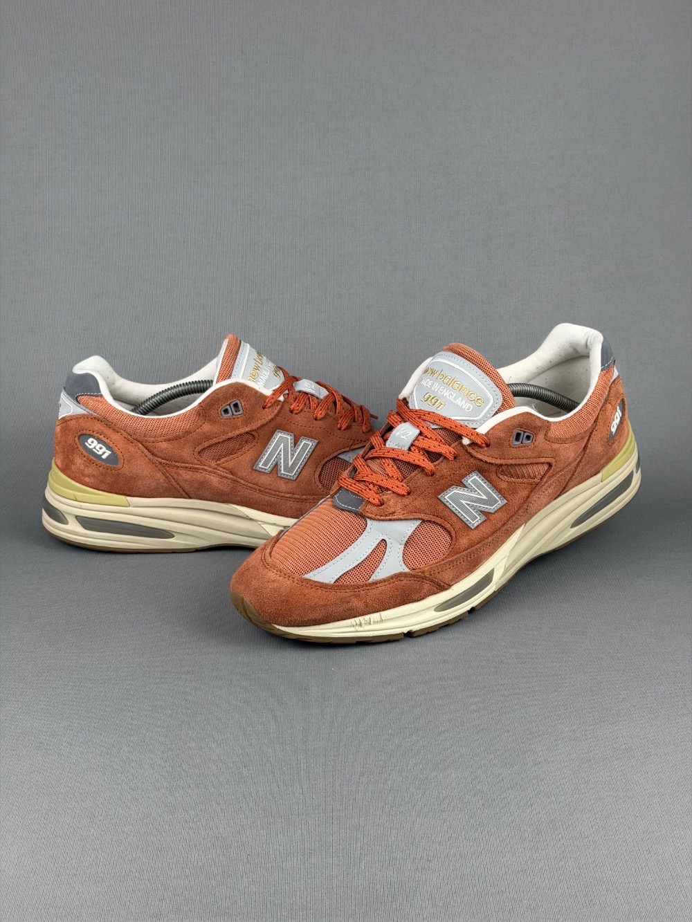 New Balance 991v2 MiUK Potters Clay — 46, Usado