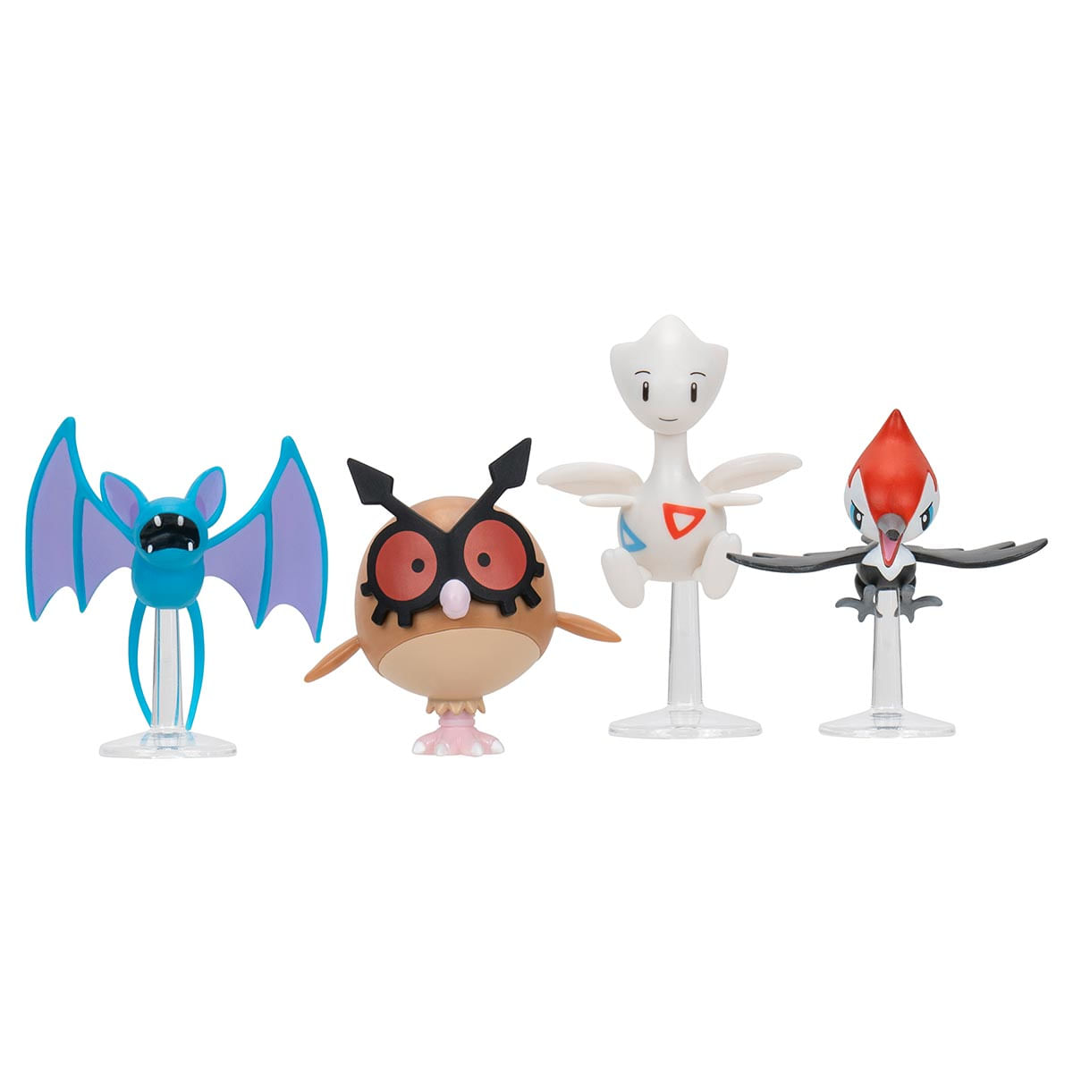 Foto 2 de 4 Bonecos Togetic, Pikipek, Zubat e Hoothoot - Pokémon