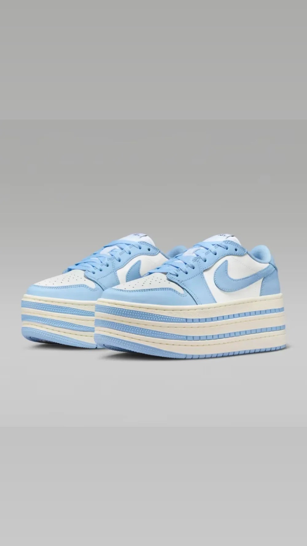 Air Jordan 1 Triple Stack Psychic Blue White — 37 / 38 / 39 / 40 / 41 / 42, Novo