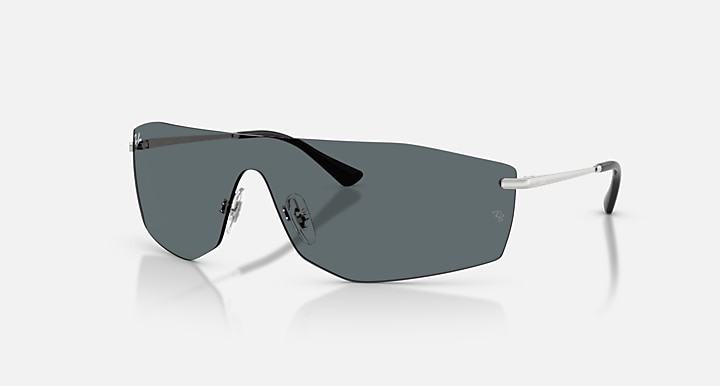 Ray-Ban Óculos De Sol Alix Bio-based - Quadro Prata Lente Cinza 01-41
