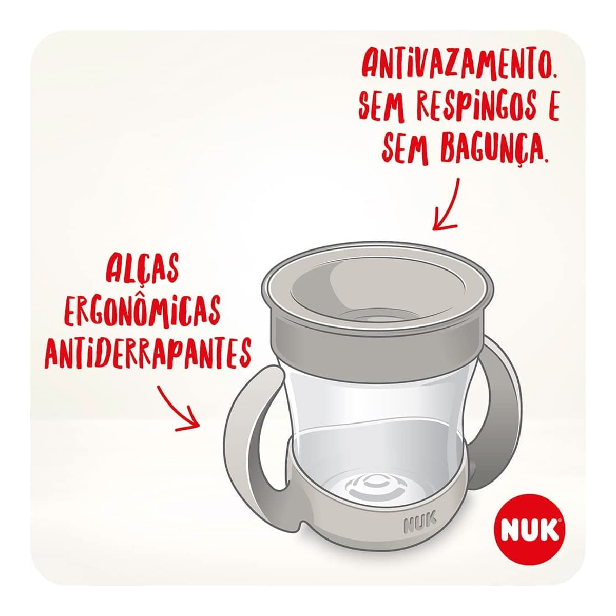 Foto 4 de Copo Mini Magic 360 com Alça Evolution 160ml Girl - Nuk
