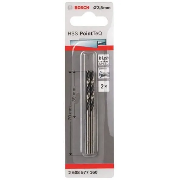 BROCA HSS POINT TEQ 3.5MM (2PCS) BOSCH