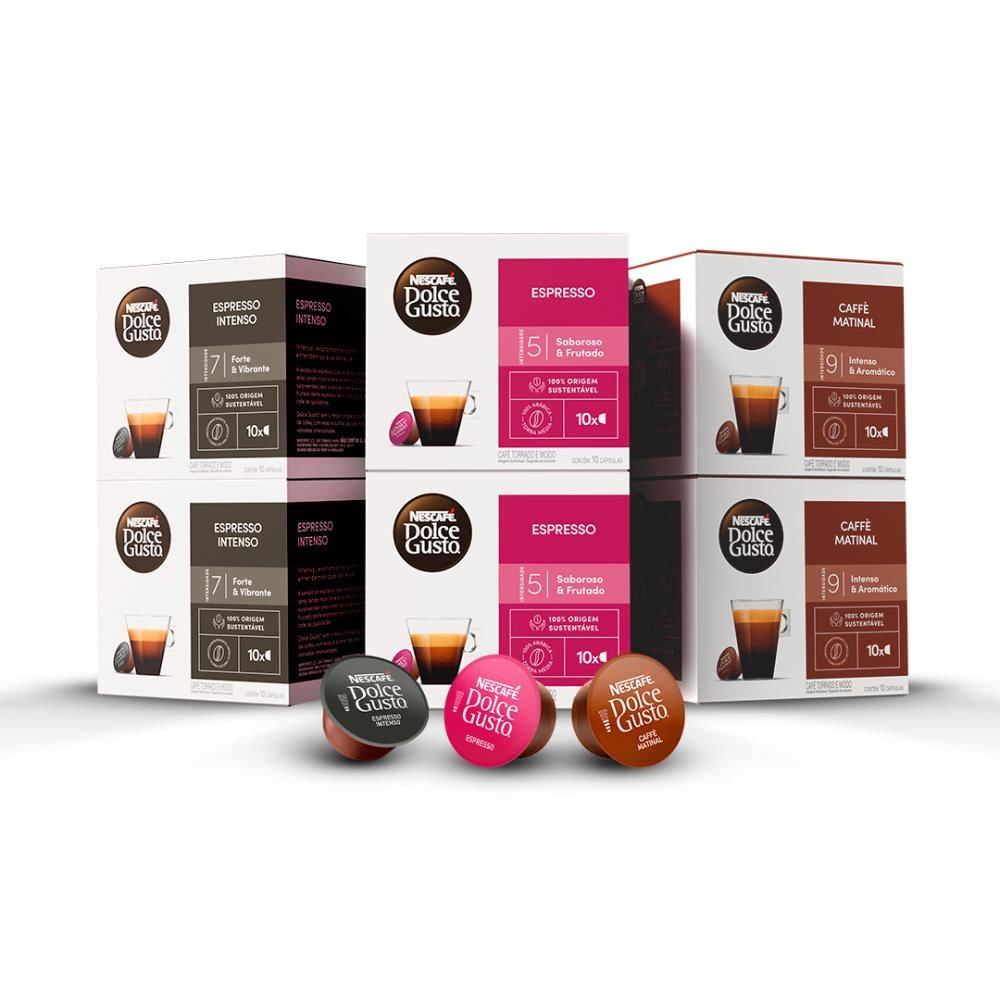 Kit Dolce Gusto Clássicos Da Manhã - 60 Cápsulas