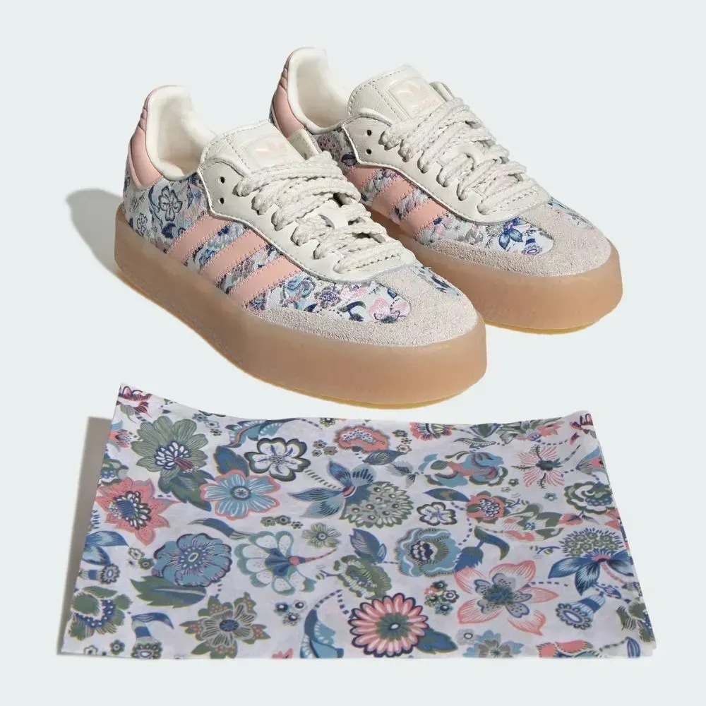 adidas Liberty London Sambae Off White Blush Pink Gum — 34 / 35 / 36 / 37 / 38, Novo