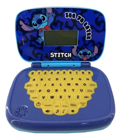 Laptop Infantil Educativo Candide Stitch Bilíngue