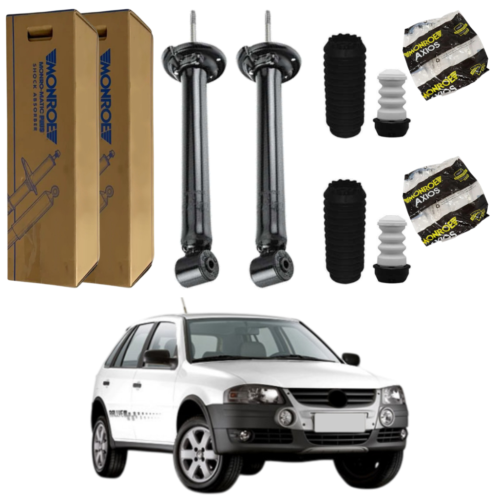 PAR AMORTECEDOR TRASEIRO GOL RALLYE G3 G4 MONROE + AXIOS