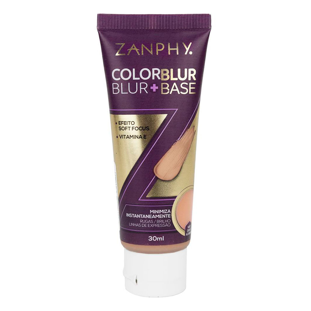 Base Facial Zanphy Color Blur Base e Blur — Bege Escuro
