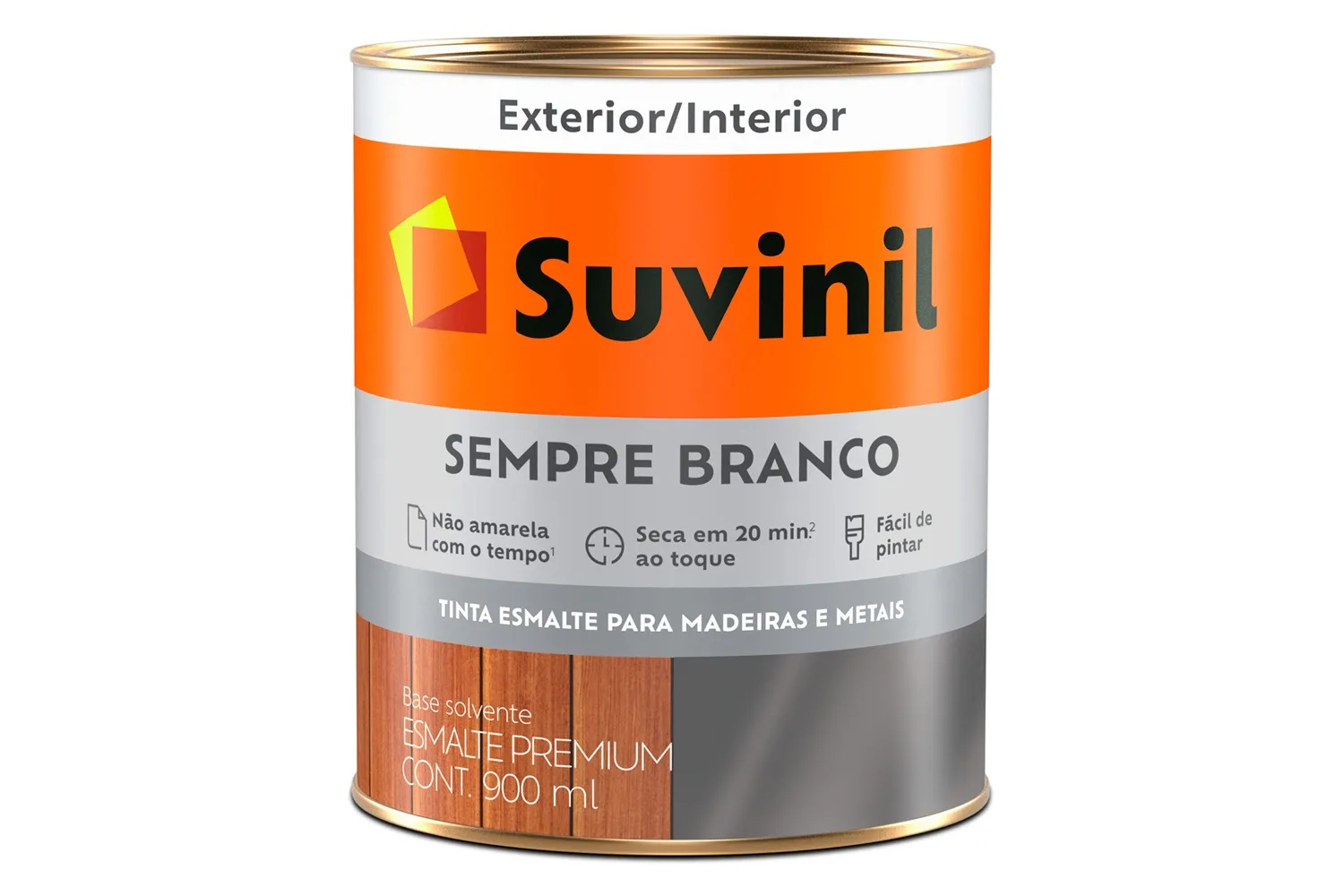 ESMALTE PREMIUM SEMPRE BRANCO FOSCO 0,9L SUVINIL