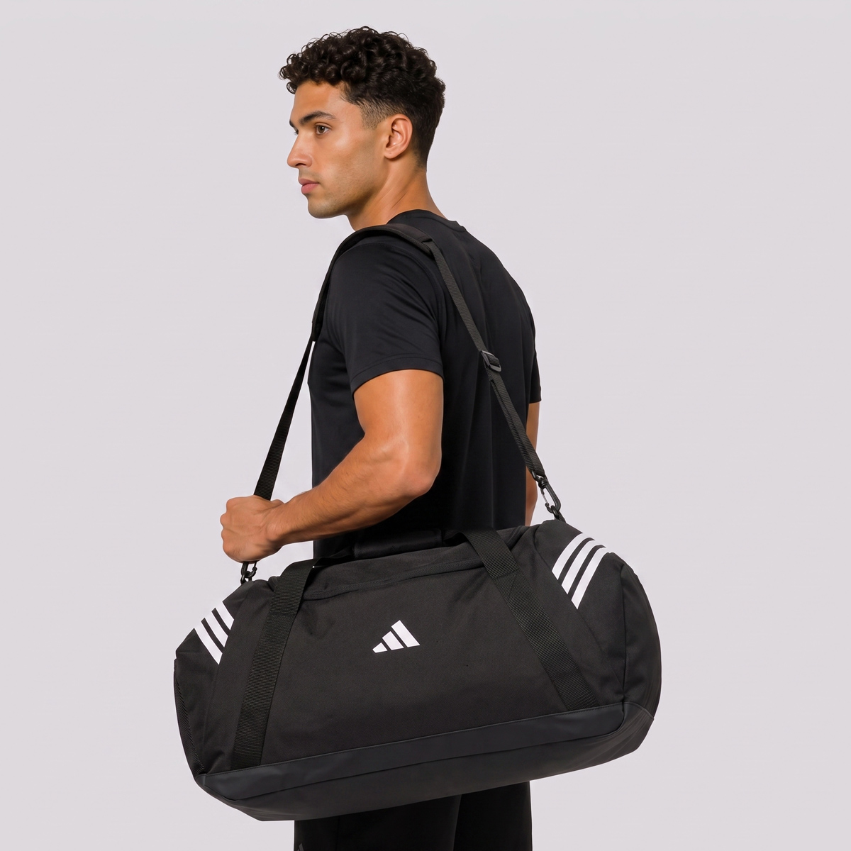 Mala Adidas Tiro Duffel Large Preta e Branca