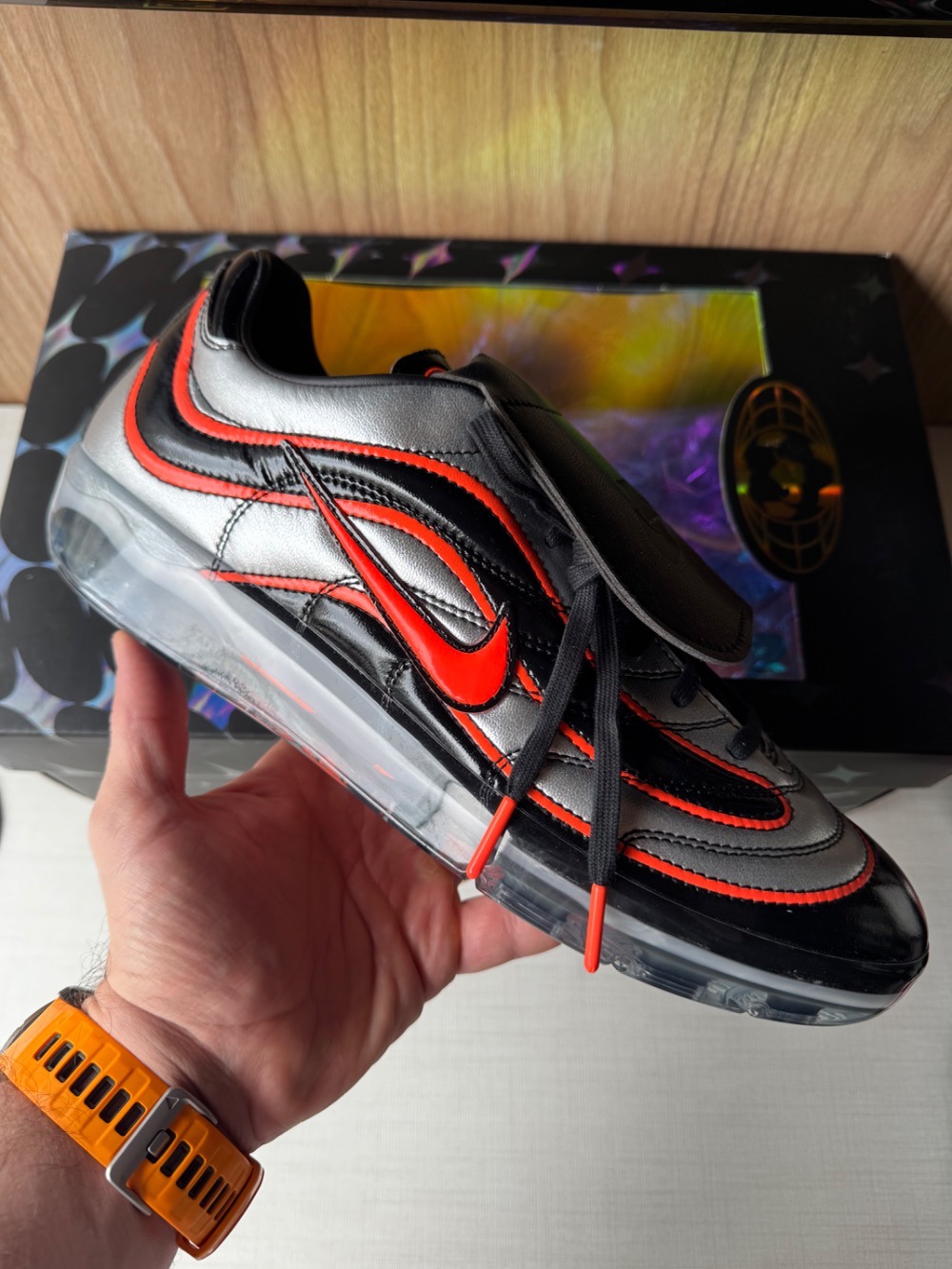 Netherlands x Patta x Nike Cryoshot Mercurial Vapor R9 Hyper Crimson — 44, Novo