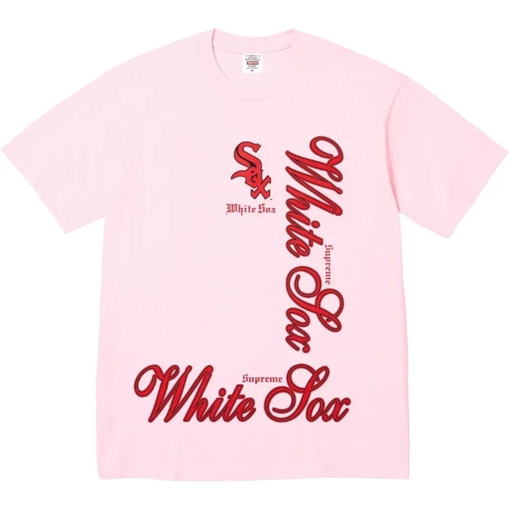 Camiseta Supreme MLB Team Sox Light Pink FW25-W17 — XG / XXG, Novo