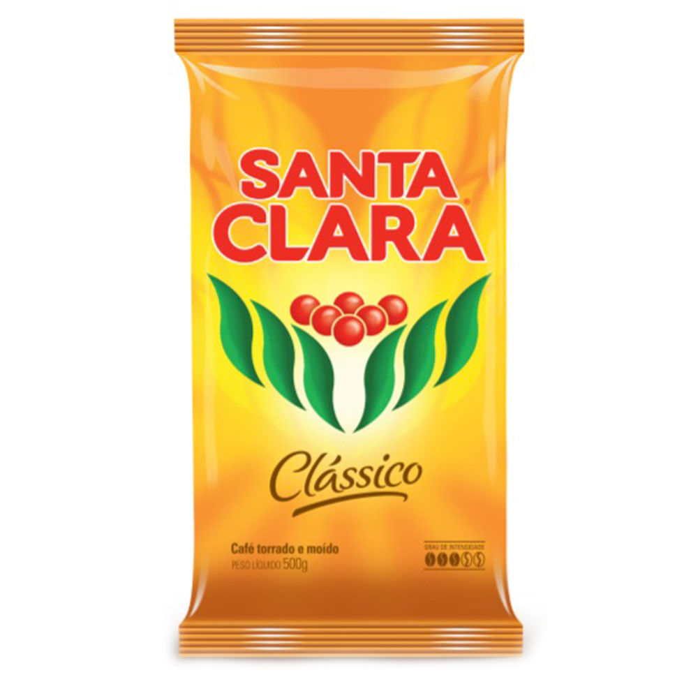 Café Torrado e Moído Santa Clara Clássico Pacote de 500g