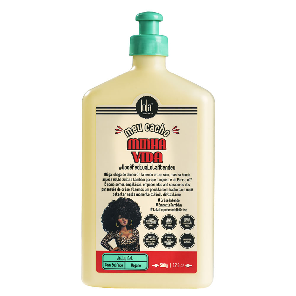 Finalizador Jelly Gel Lola Cosmetics Meu Cacho Minha Vida — 500g