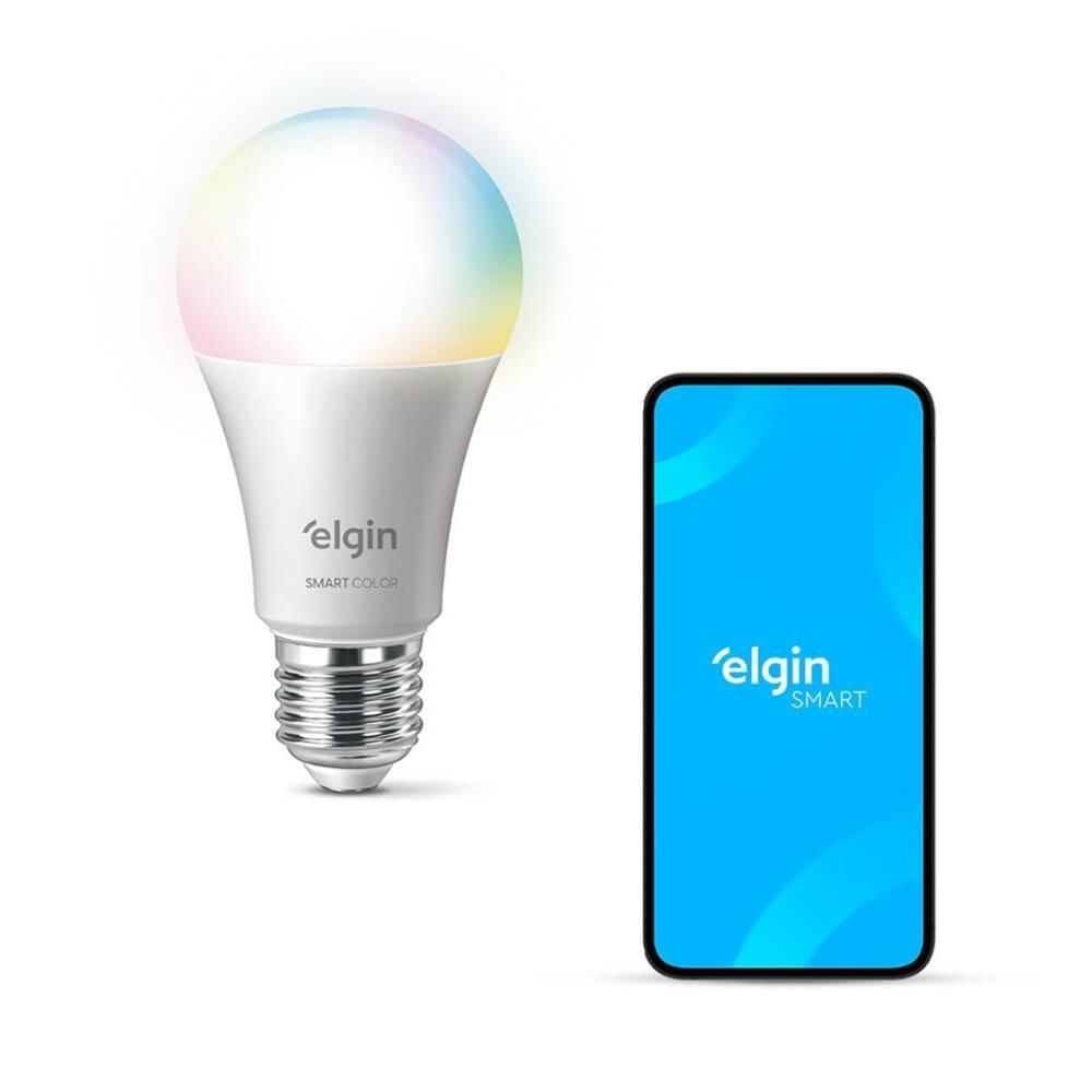 Lâmpada Smart Led A60 10W Compatível com Alexa e Google Home Bivolt - Elgin