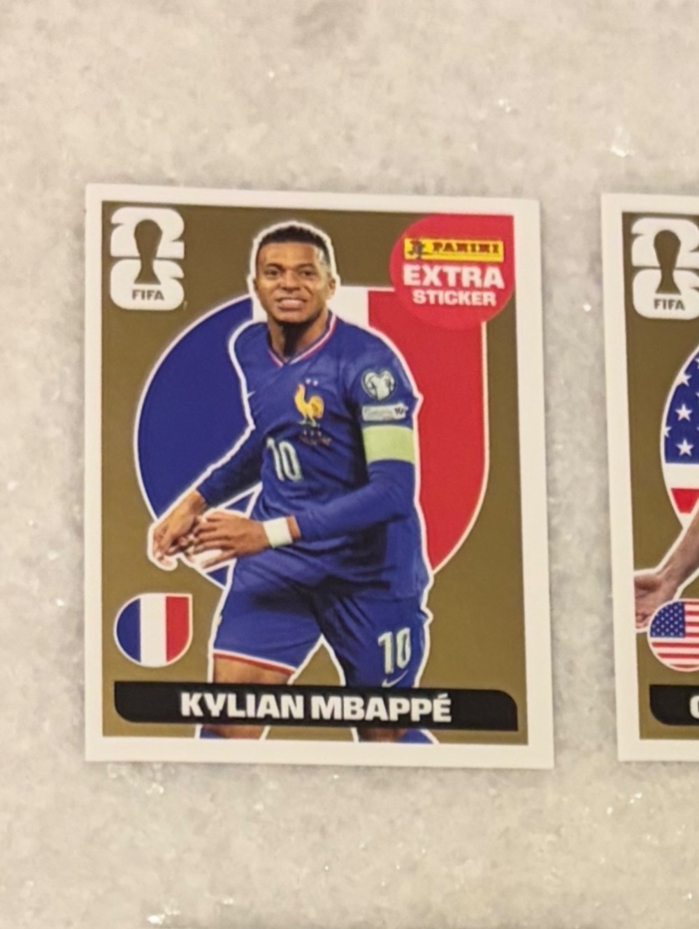 Figurinha Panini Kylian Mbappé Legend Ouro FIFA World Cup 2026 — Único, Novo