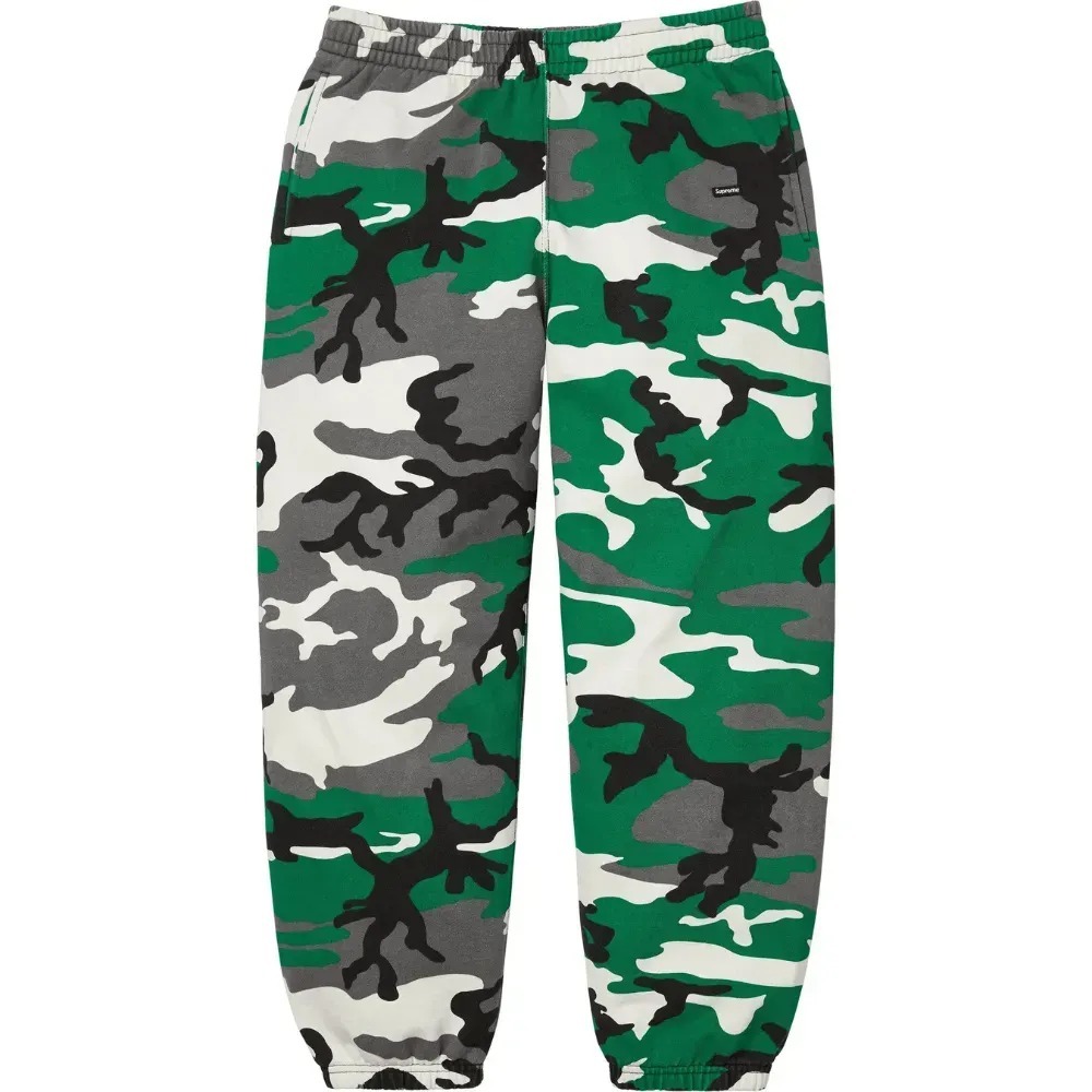 Calça Supreme Small Box Green Camo FW25-W12 — G, Novo