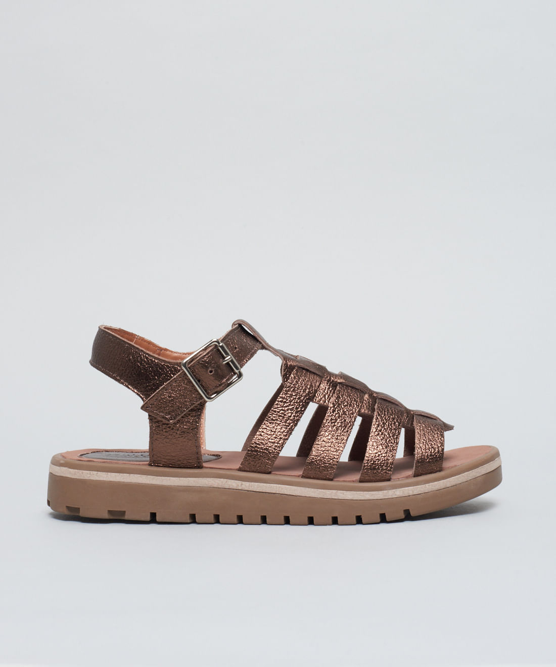 Rasteira Tratorada Joana - Bronze — 33 - bronze