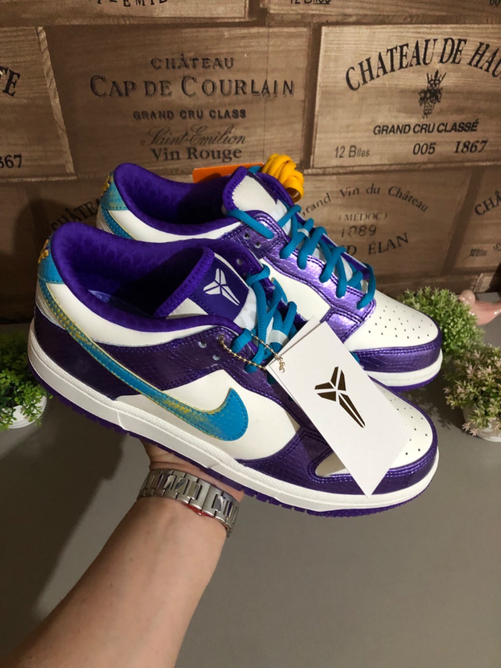 Nike Dunk Low Protro "Draft Pack" Charlotte to LA Purple — 40, Novo
