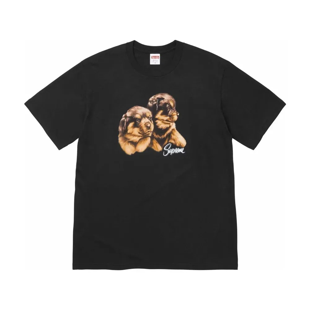 Camiseta Supreme Puppies Black FW26-W1 — G, Novo