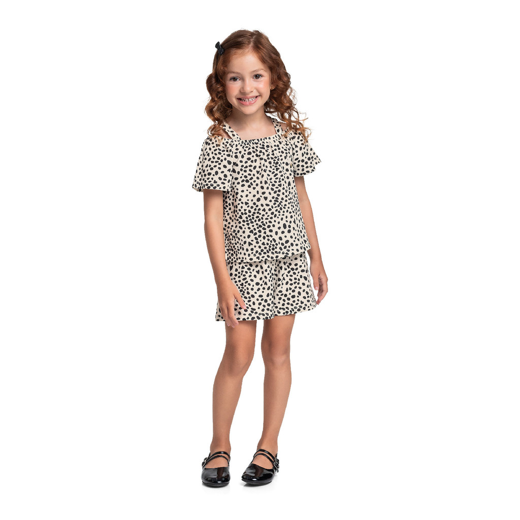 Conjunto Estampado Bata Short Bee Loop