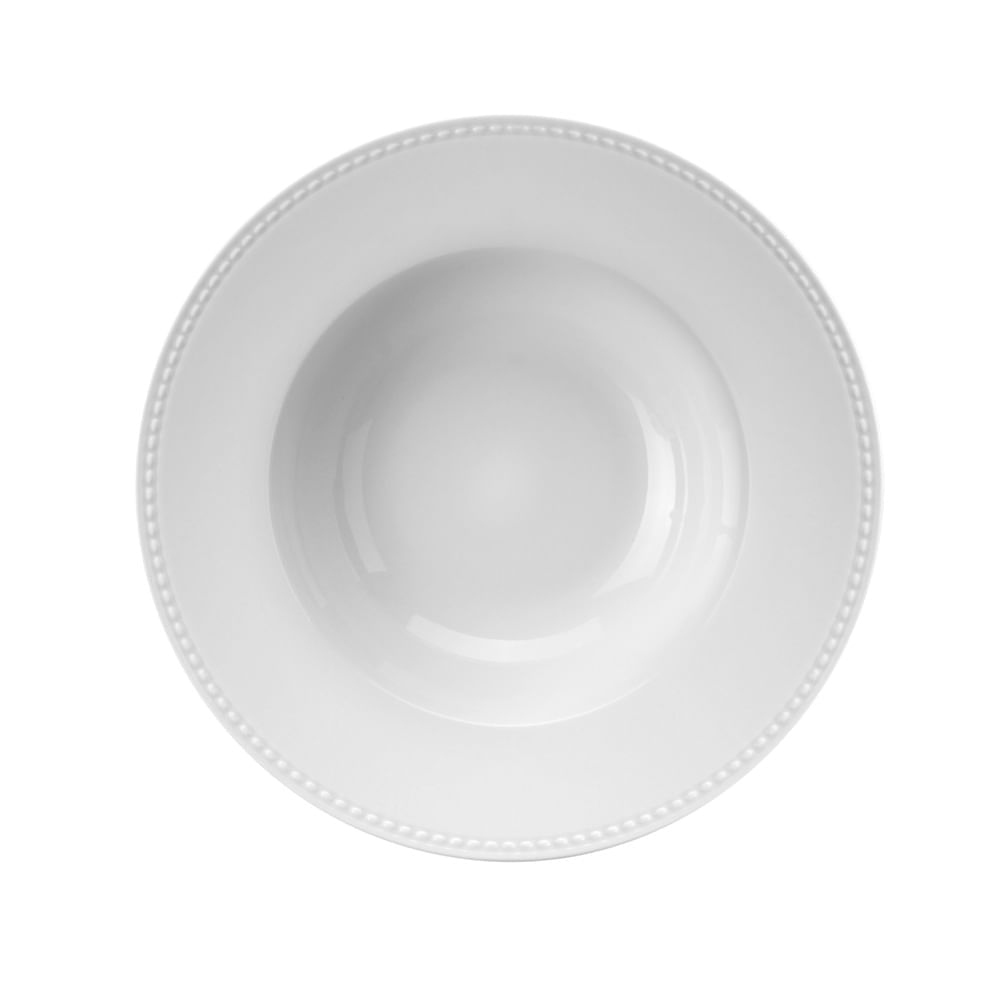 Prato Pasta Perla White Porcelana Unidade Branco Vista Alegre Atlantis