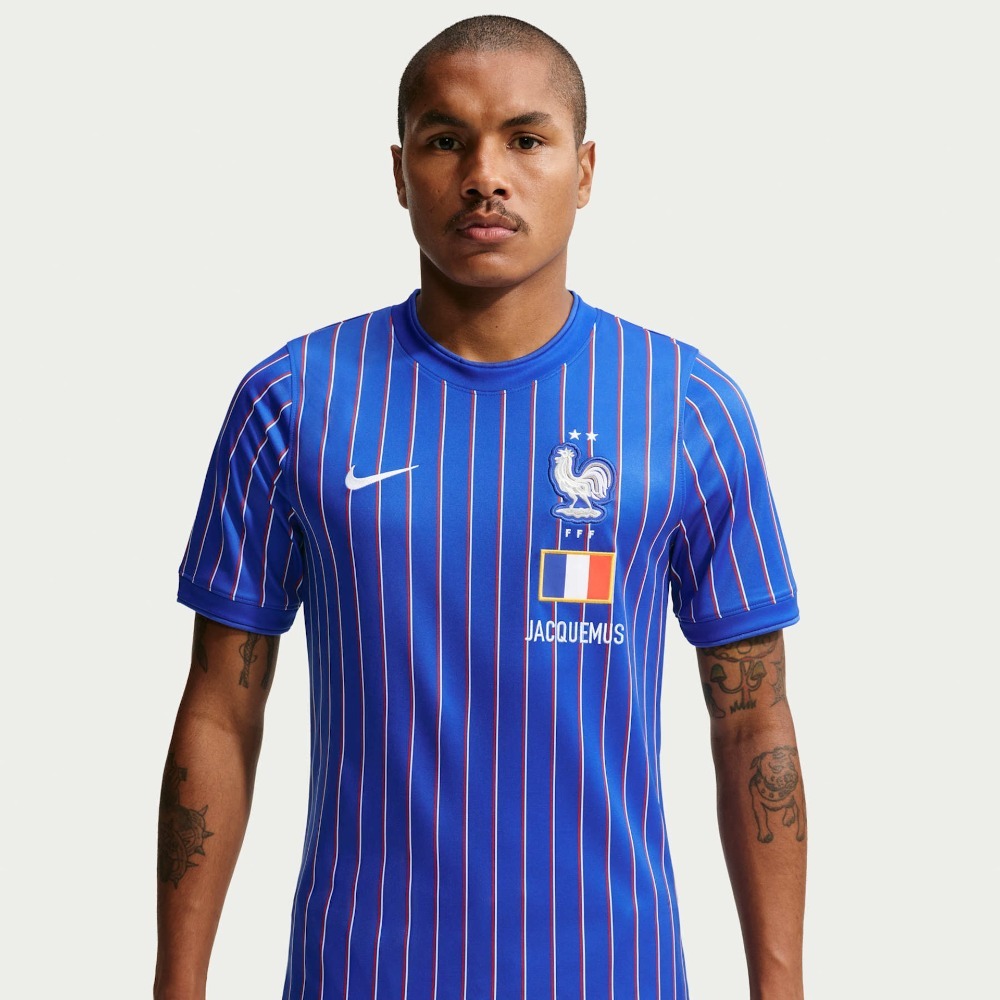 France x Jacquemus x Nike Camiseta Dri-FIT Blue — G, Novo