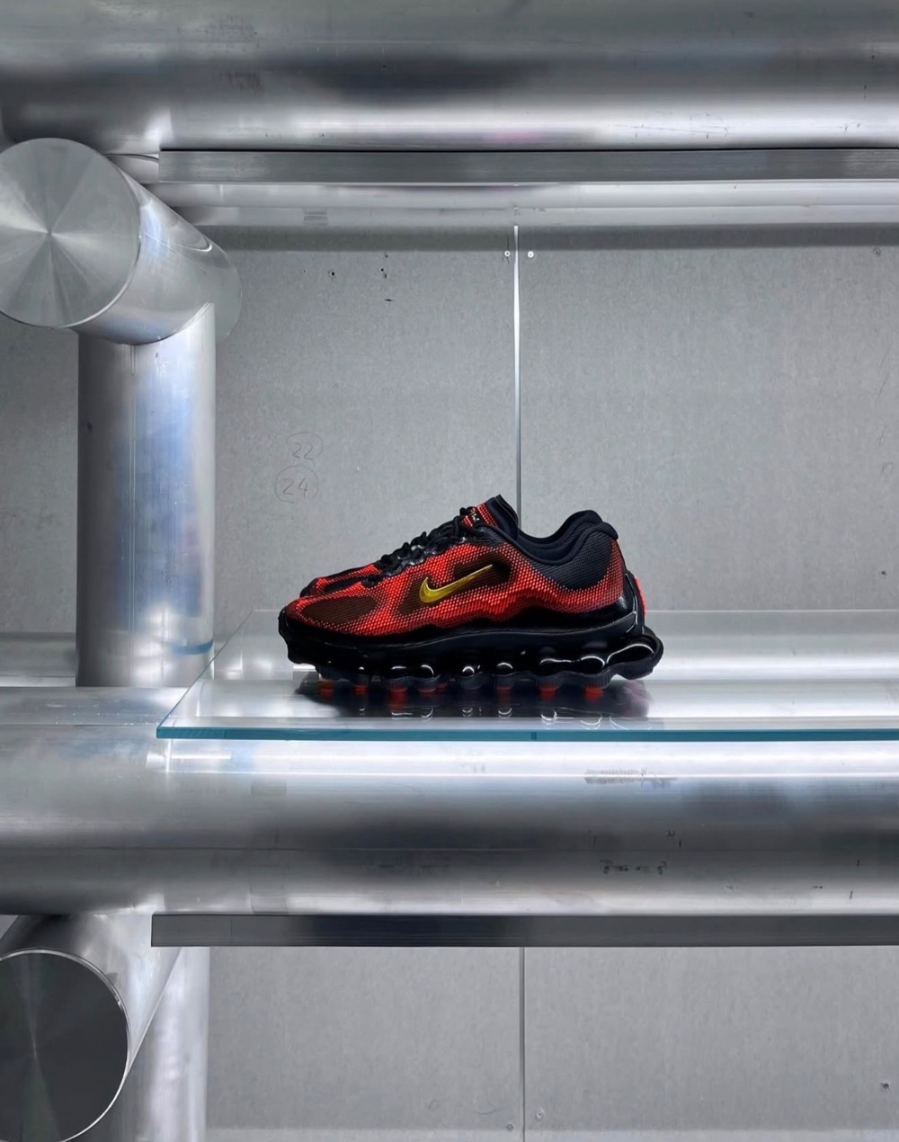 Nike Air Liquid Max Bright Crimson Fire Red — 36, Novo