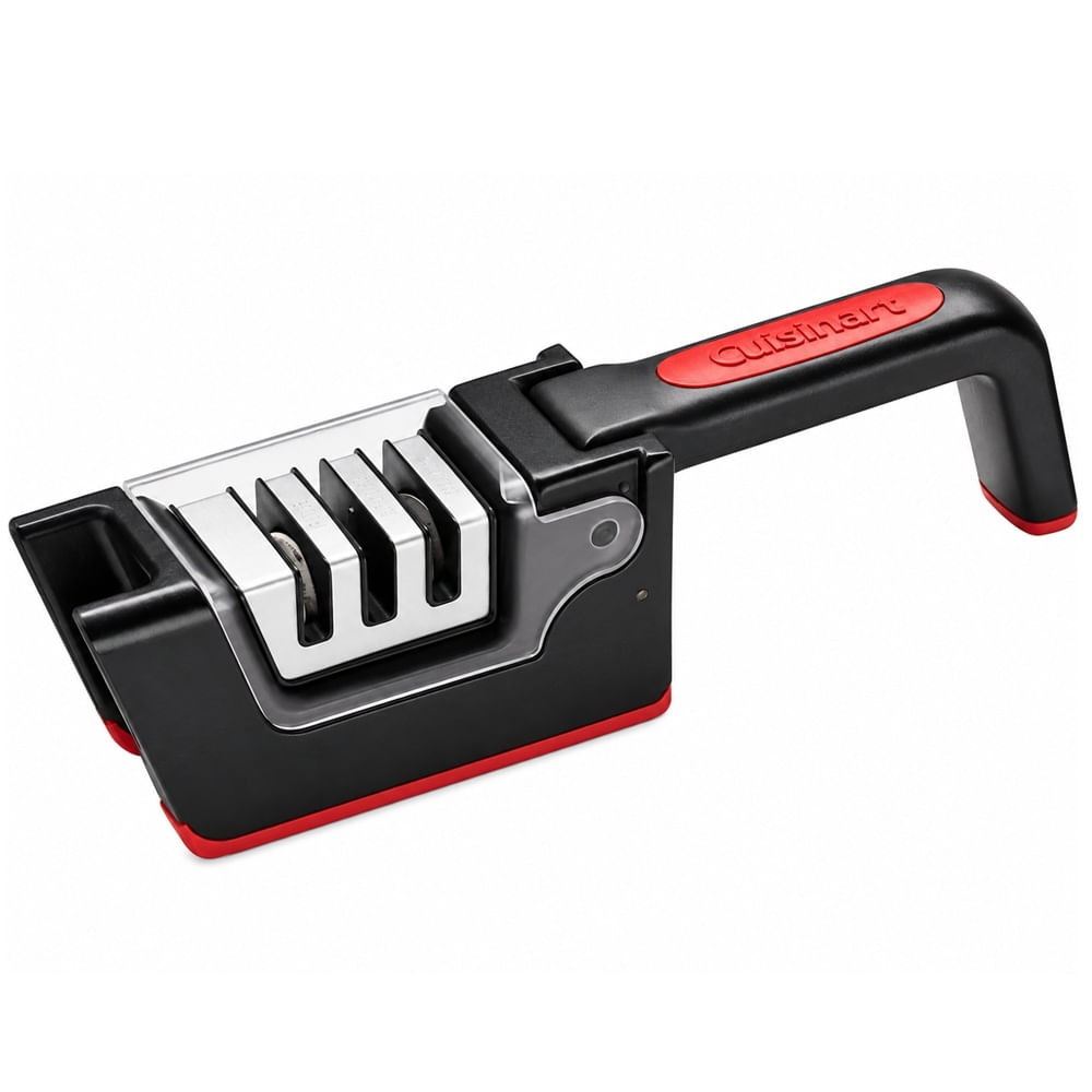 AFIADOR DE FACAS CUISINART 3 EM 1 DOBRAVEL PRETO C77SHP-3S