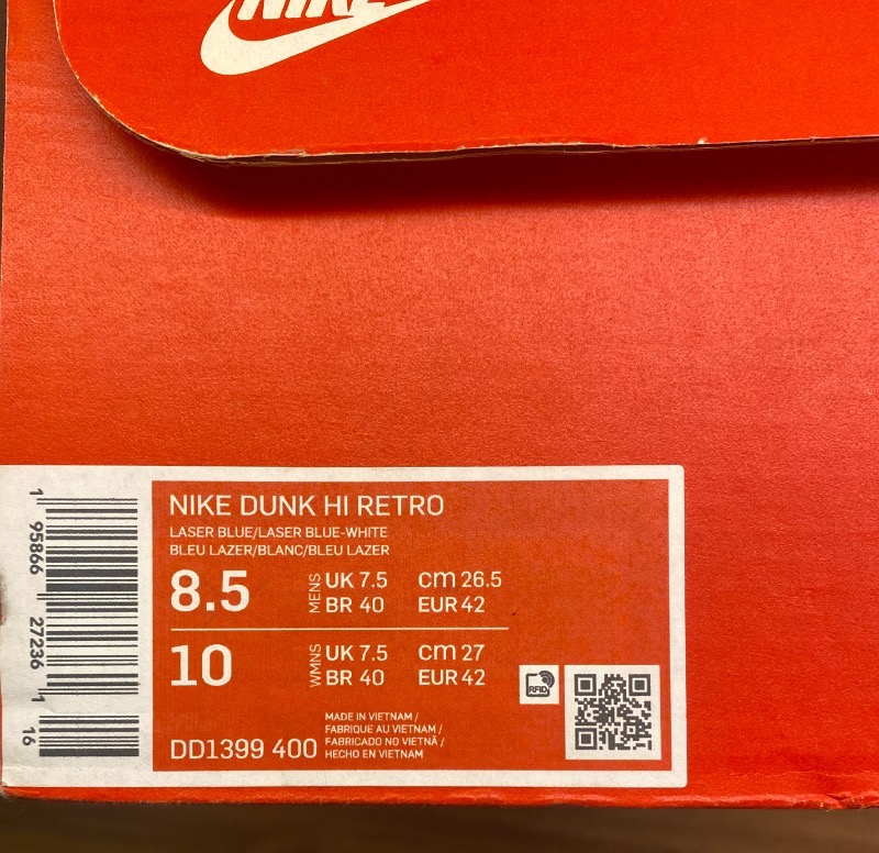 Foto 5 de Nike Dunk High Championship Blue — 40, Usado