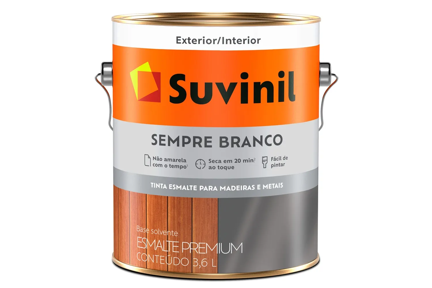 ESMALTE PREMIUM SEMPRE BR FOSCO 3,6L SUVINIL